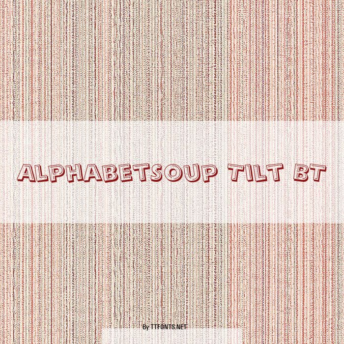 AlphabetSoup Tilt BT example